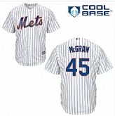 New York Mets #45 Tug McGraw White(Blue Strip) Home Cool Base Stitched Baseball Jersey DingZhi,baseball caps,new era cap wholesale,wholesale hats